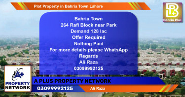Residential Plot for Sale in Bahria Town, Lahore - (BP-78292)