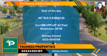 Residential Plot for Sale in Bahria Town, Lahore - (BP-78316)
