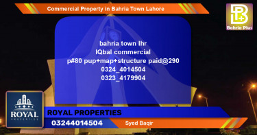 Commercial Property for Sale in Bahria Town, Lahore - (BP-78329)