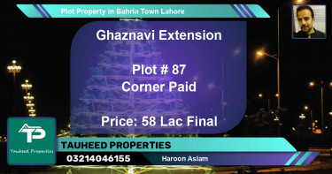 Residential Plot for Sale in Bahria Town, Lahore - (BP-78340)