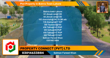 Residential Plot for Sale in Bahria Town, Lahore - (BP-78357)