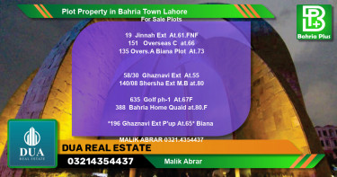 Residential Plot for Sale in Bahria Town, Lahore - (BP-78367)
