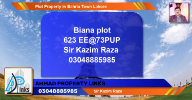 Residential Plot for Sale in Bahria Town, Lahore - (BP-78394)