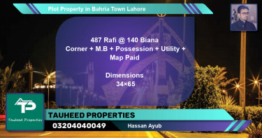 Residential Plot for Sale in Bahria Town, Lahore - (BP-78395)