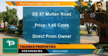 Residential Plot for Sale in Bahria Town, Lahore - (BP-78406)
