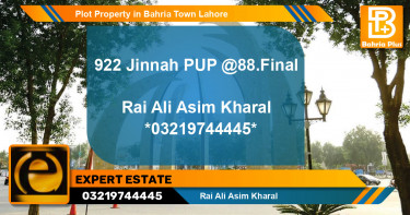 Residential Plot for Sale in Bahria Town, Lahore - (BP-78418)