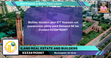 Residential Plot for Sale in Bahria Town, Lahore - (BP-78446)