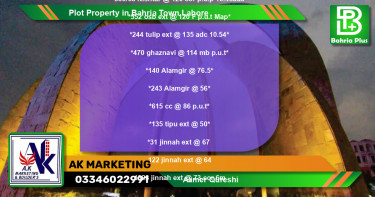 Residential Plot for Sale in Bahria Town, Lahore - (BP-78481)