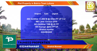 Residential Plot for Sale in Bahria Town, Lahore - (BP-78482)