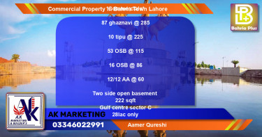 Commercial Property for Sale in Bahria Town, Lahore - (BP-78483)