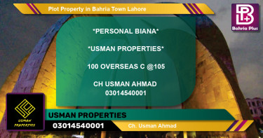 Residential Plot for Sale in Bahria Town, Lahore - (BP-78507)