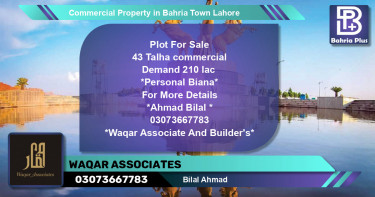 Commercial Property for Sale in Bahria Town, Lahore - (BP-78514)
