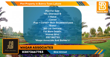 Residential Plot for Sale in Bahria Town, Lahore - (BP-78516)