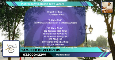 Residential Plot for Sale in Bahria Town, Lahore - (BP-78564)