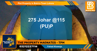 Residential Plot for Sale in Bahria Town, Lahore - (BP-78571)