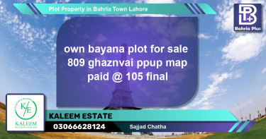 Residential Plot for Sale in Bahria Town, Lahore - (BP-78579)