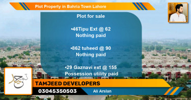 Residential Plot for Sale in Bahria Town, Lahore - (BP-78589)