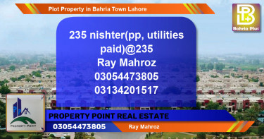 Residential Plot for Sale in Sector E - Nishtar Block -  Bahria Town, Lahore - (BP-78598)