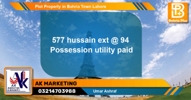 Residential Plot for Sale in Bahria Town, Lahore - (BP-78613)