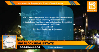 Commercial Property for Sale in Bahria Town, Lahore - (BP-78630)