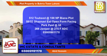 Residential Plot for Sale in Bahria Town, Lahore - (BP-78685)