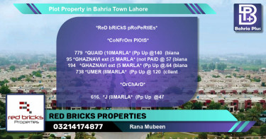 Residential Plot for Sale in Bahria Town, Lahore - (BP-78721)