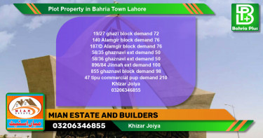 Commercial Plot for Sale in Bahria Town, Lahore - (BP-78784)