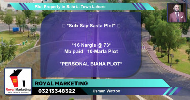 Residential Plot for Sale in Bahria Town, Lahore - (BP-78806)