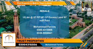Residential Plot for Sale in Bahria Town, Lahore - (BP-78825)
