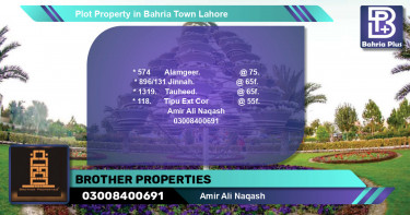 Residential Plot for Sale in Bahria Town, Lahore - (BP-78852)