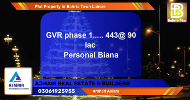 Residential Plot for Sale in Bahria Town, Lahore - (BP-78875)