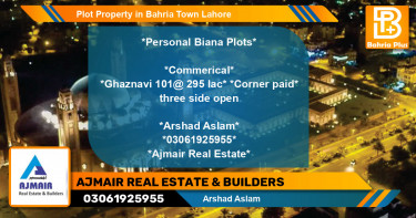Residential Plot for Sale in Bahria Town, Lahore - (BP-78897)