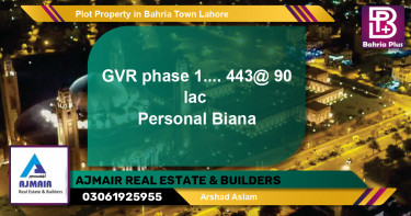 Residential Plot for Sale in Bahria Town, Lahore - (BP-78900)