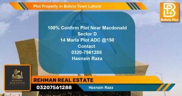 Residential Plot for Sale in Bahria Town, Lahore - (BP-78908)
