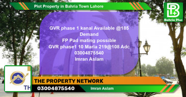 Residential Plot for Sale in Bahria Town, Lahore - (BP-78916)