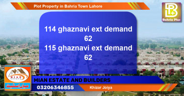 Residential Plot for Sale in Bahria Town, Lahore - (BP-78935)