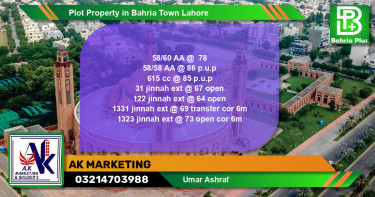 Residential Plot for Sale in Bahria Town, Lahore - (BP-78976)