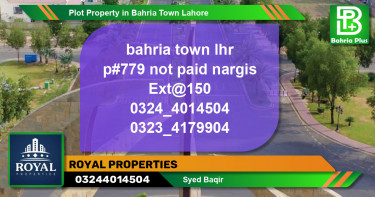 Residential Plot for Sale in Bahria Town, Lahore - (BP-79004)