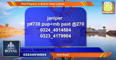 Residential Plot for Sale in Bahria Town, Lahore - (BP-79008)