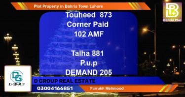 Residential Plot for Sale in Bahria Town, Lahore - (BP-79035)