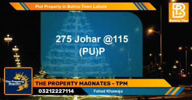 Residential Plot for Sale in Bahria Town, Lahore - (BP-79048)