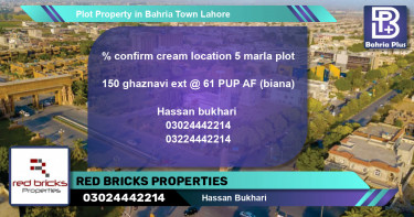 Residential Plot for Sale in Bahria Town, Lahore - (BP-79070)