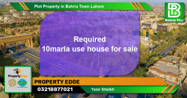 Residential Plot for Sale in Bahria Town, Lahore - (BP-79071)