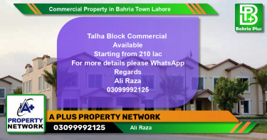 Commercial Property for Sale in Bahria Town, Lahore - (BP-79111)