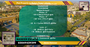 Commercial Plot for Sale in Bahria Town, Lahore - (BP-79147)