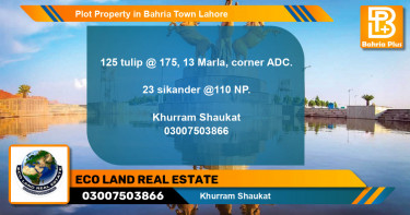 Residential Plot for Sale in Bahria Town, Lahore - (BP-79170)