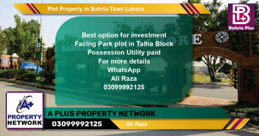 Residential Plot for Sale in Bahria Town, Lahore - (BP-79190)