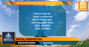 Commercial Property for Sale in Bahria Town, Lahore - (BP-79249)