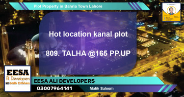 Residential Plot for Sale in Bahria Town, Lahore - (BP-79262)