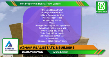 Commercial Plot for Sale in Bahria Town, Lahore - (BP-79266)
